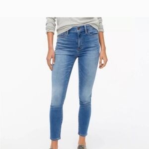 EUC J Crew 10" High Rise Size 32 Skinny Blue Jeans Medium Wash!!